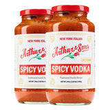 Arthur and Sons Spicy Vodka Sauce - Creamy Italian Recipe with a Kick, Premium Quality, All-Natural Ingredients, Non-GMO, Gluten-Free, Perfect