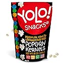 YOLO! Gourmet Virtually Hulless Popcorn Kernels, Premium White Butterfly Popping Corn, Non GMO, Gluten Free, Vegan, 32 Oz Resealable Bag (Pack of 1)