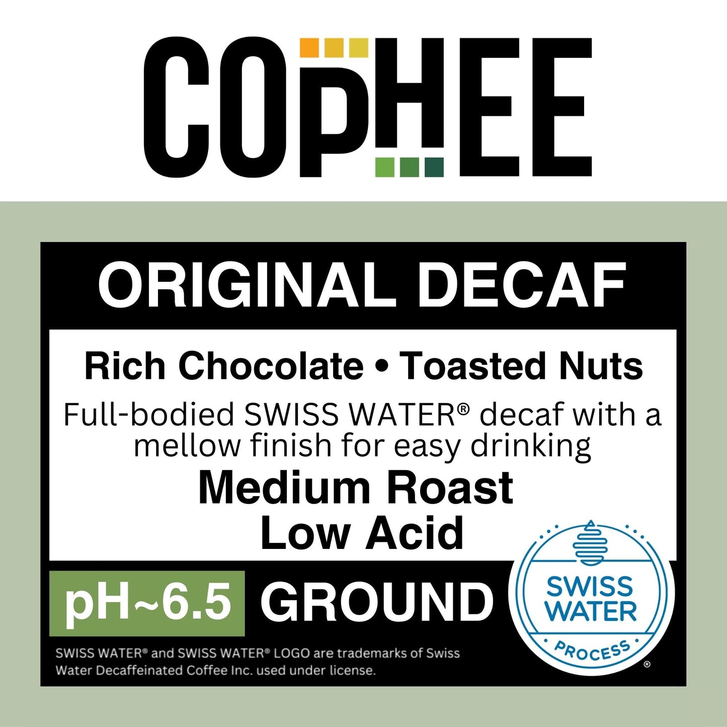 Low Acid Coffee - Decaf Coffee Pods - Medium Roast - Smooth Non-GMO Arabica Coffee - Electrolyte Infused for Sensitive Stomachs, Acid Reflux