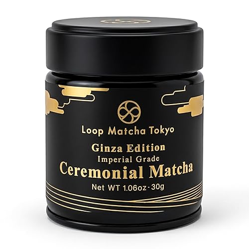 Loop Matcha Tokyo Ginza Edition - Pure Japanese Ceremonial Matcha Powder 30g - Stone Ground 5-Cultivar - Blend - Shade Grown - Emerald Green