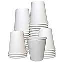 EcoQuality 2 Pack of 500 ct - White Hot Drink Paper Cups 10 oz Disposable Coffee Cups, Recyclable, Compostable, Great for Office, Breakrooms