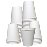 EcoQuality 2 Pack of 500 ct - White Hot Drink Paper Cups 10 oz Disposable Coffee Cups, Recyclable, Compostable, Great for Office, Breakrooms