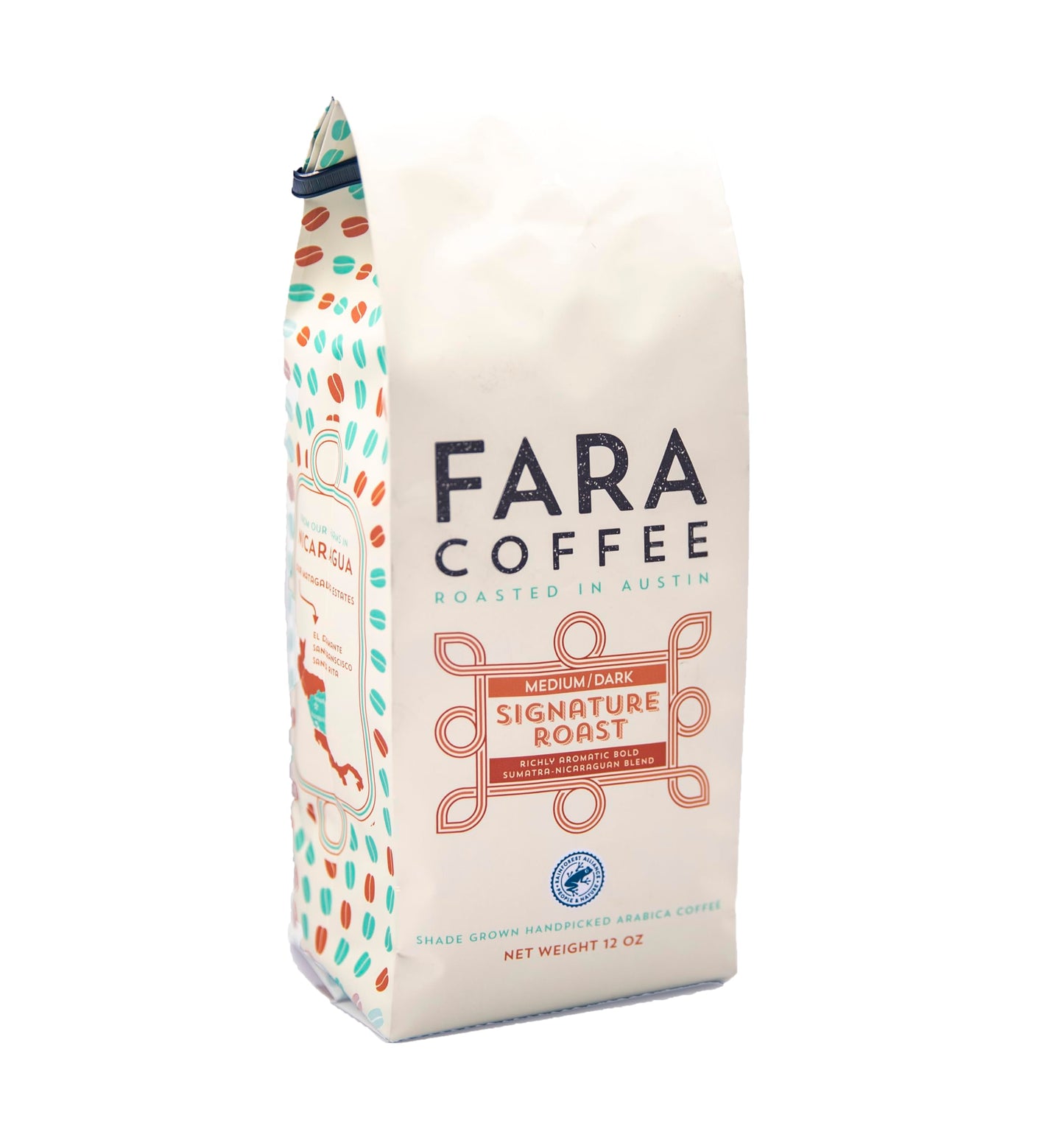 FARA CAFE Signature Roast Ground Gourmet Nicaraguan Coffee, 12 OZ