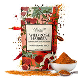 Premium Rose Harissa Spice Blend - Small-Batch Moroccan Seasoning with Chiles & Rose Petals - Perfect for Meats, Veggies, Stews & Marinades - Crafted