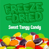 Freeze Dried Sweet Tarts-Style Candy, Crazy Candy Tangy Tarts - Intense Tart to Sweet Flavor Journey, Bold Fruity and Sour Candy