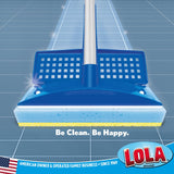 LOLA Squeeze Sponge Mop w/ Poly Foam & a Natural Cellulose Layer & 3 Replacement Heads / Refill Bundle, Absorbs & Wicks Moisture, Floor Cleaner