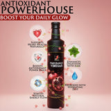 HOMA Pomegranate Vinegar - Gourmet Salad Vinegar for Cooking, Natural Tangy Culinary Flavor, Premium Glass Bottle, 8.4 Fl Oz (250ml), Inspired by Classic Balsamic vinegar