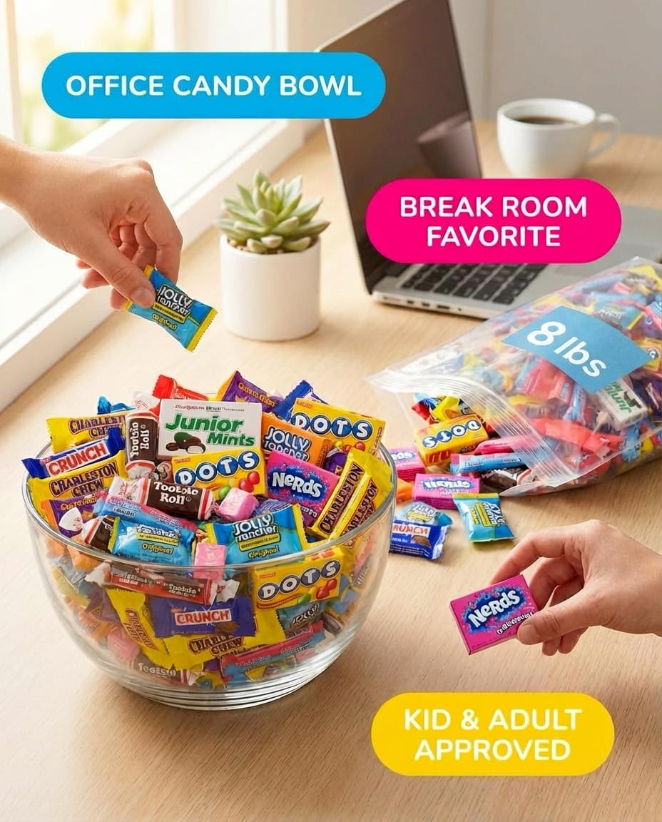 Big Mama Candy Assorted Bulk Variety Pack Individually Wrapped 8 lbs