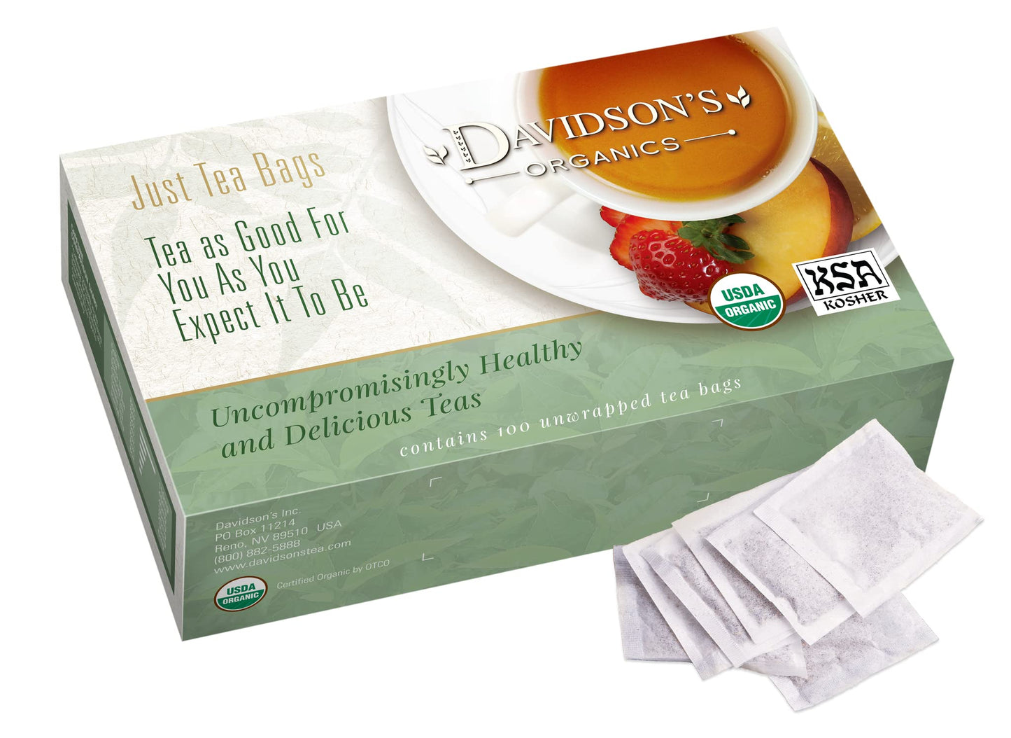 Davidson's Organics, Ayurvedic Infusions, Anti-Inflammation, 100-count Unwrapped Tea Bags