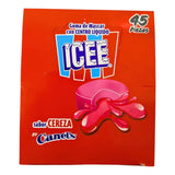 Canels Strawberry Gum with Liquid Center Cherry - 7.94 oz, 45 Pieces - Premium Fruit Gum for a Juicy and Flavorful Experience