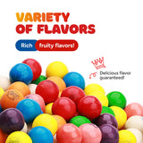Mini Gumballs 0.5 inch 13mm - Gum Balls for Gumball Machine Refill Bulk 520 pcs - Chewing Gum for Kids - 2 LB Assorted Flavors Bubble Gum