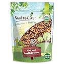 Food to Live Organic California Walnuts Halves & Pieces, 6 Ounces - Non-GMO, Raw, Unsalted, Shelled, Vegan, Kosher, Sirtfood, Bulk Snack. High in