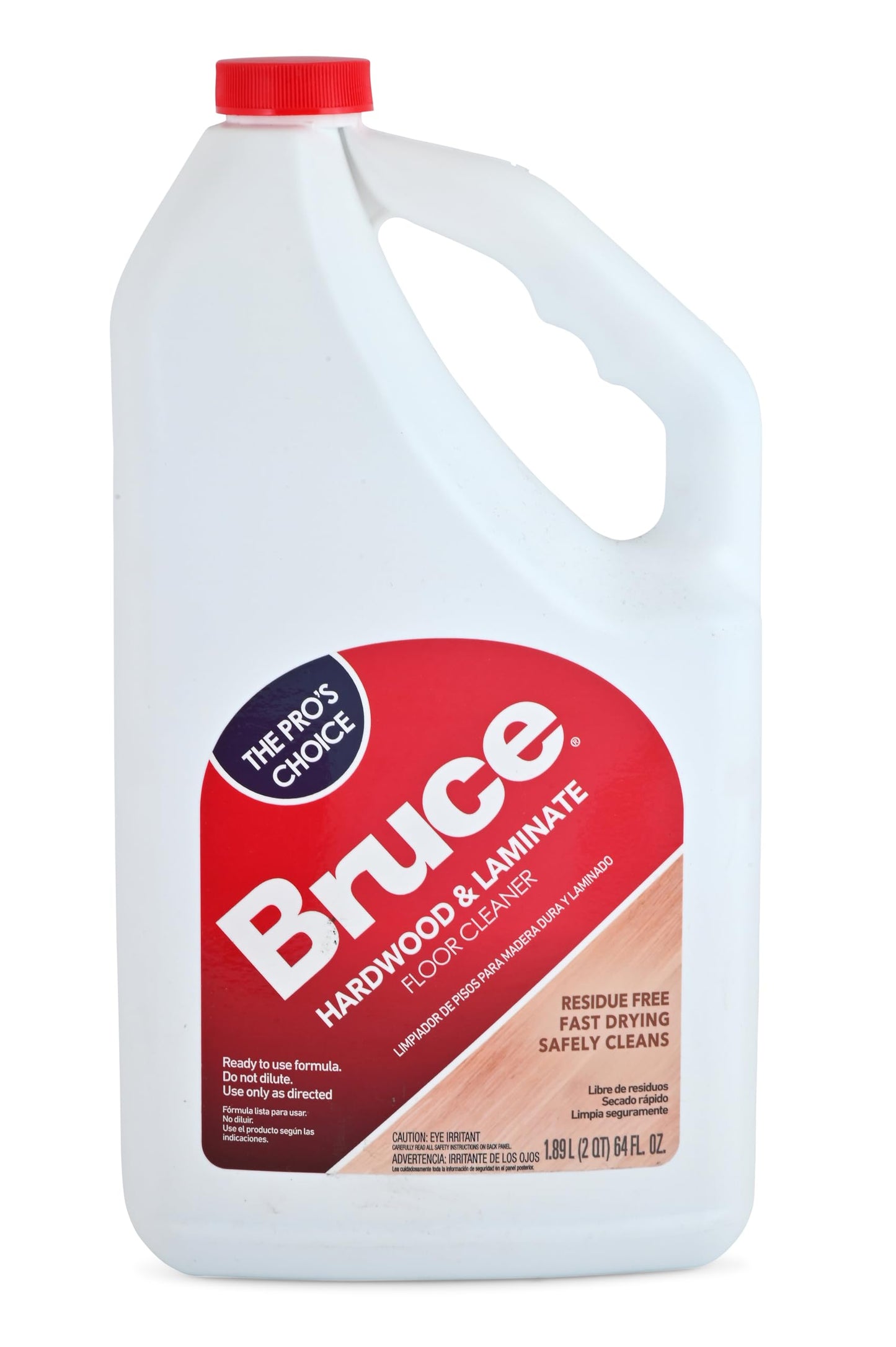 Bruce Hardwood and Laminate Floor Cleaner (2 Pack) Residue Free Floor Cleaner for Mopping, 1 32 oz Spray Bottle and 1 64 oz Refill Bottle