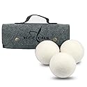 Wool Dryer Balls-XL 3 & 6 Pack Natural Reusable Organic Handmade New Zealand Sheep Wool Tumble Laundry Dryer Ball-Alternative to Dryer Sheets, Reduce