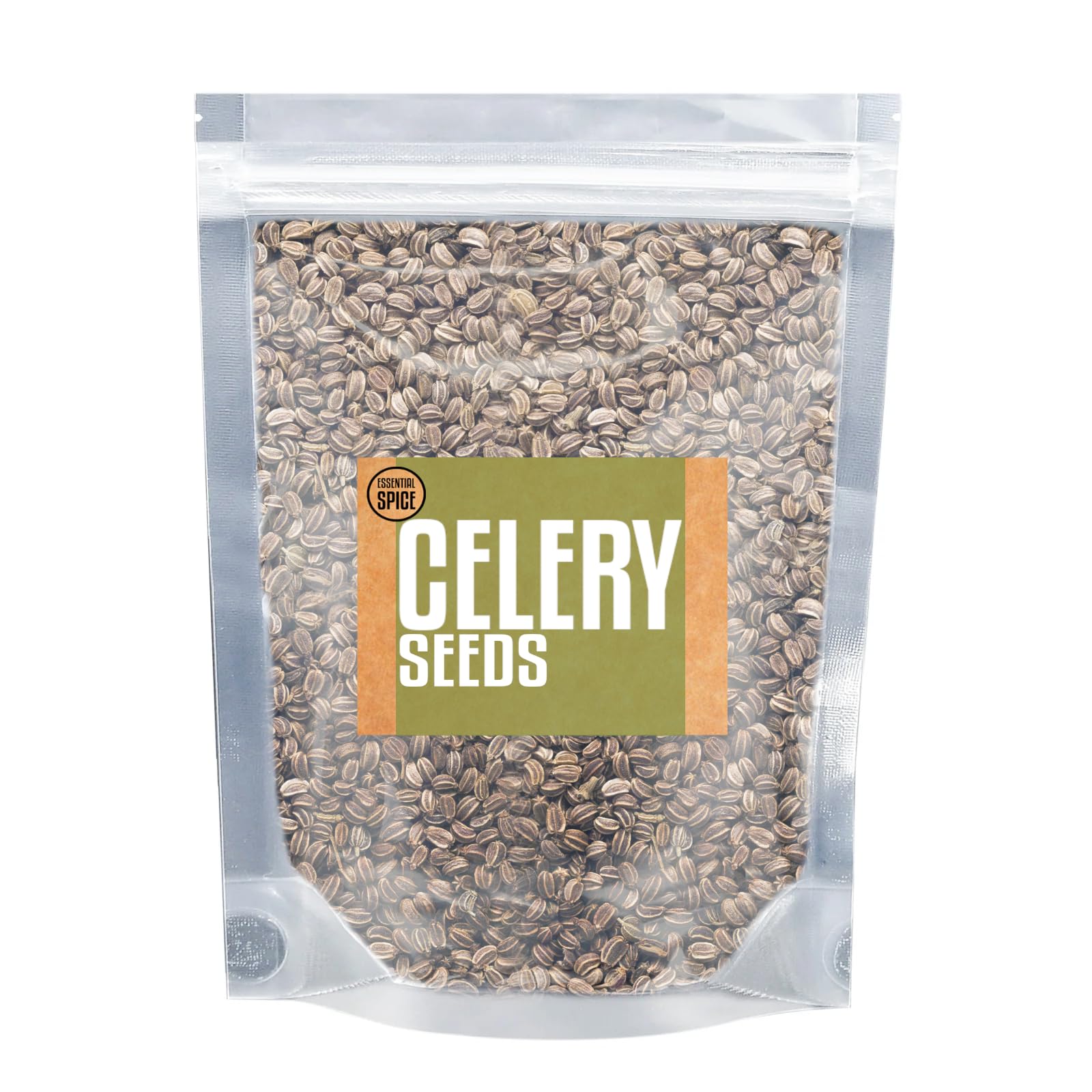 Essential Spice Celery Seeds, 80 oz - Whole Aromatic Seeds with Bold, Earthy Flavor - Perfect for Pickling, Salads, Soups, Dressings & Spice Blends