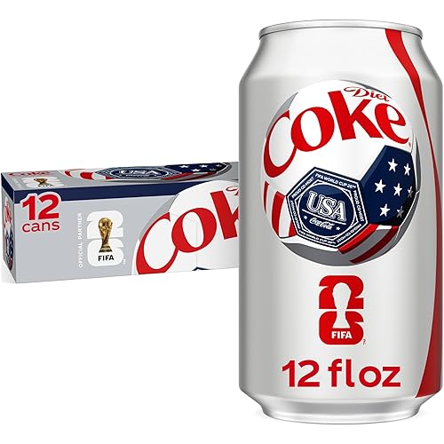 Diet Coke Soda Soft Drinks, 12 fl oz Fridge Pack Cans, 12 Pack - Cola Flavored Diet Soda Soft Drinks