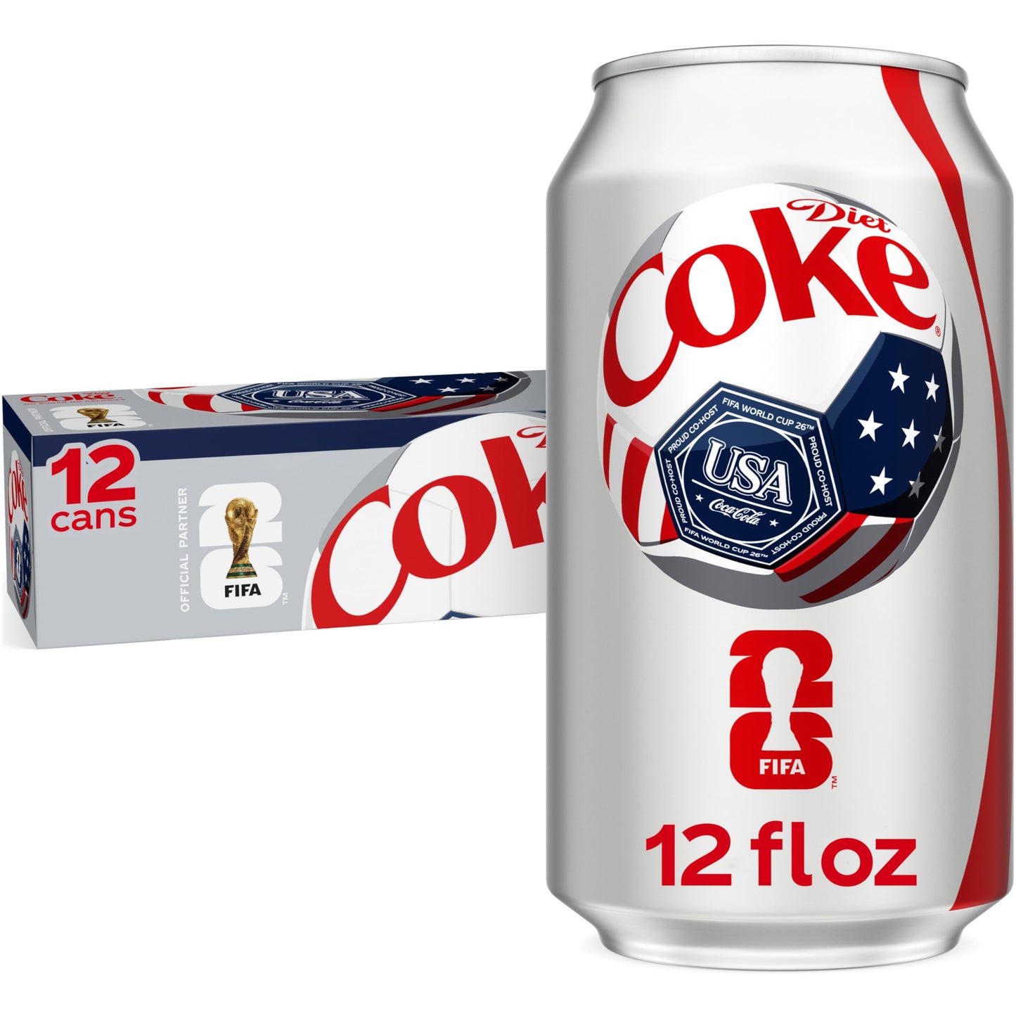 Diet Coke Soda Soft Drinks, 12 fl oz Fridge Pack Cans, 12 Pack - Cola Flavored Diet Soda Soft Drinks