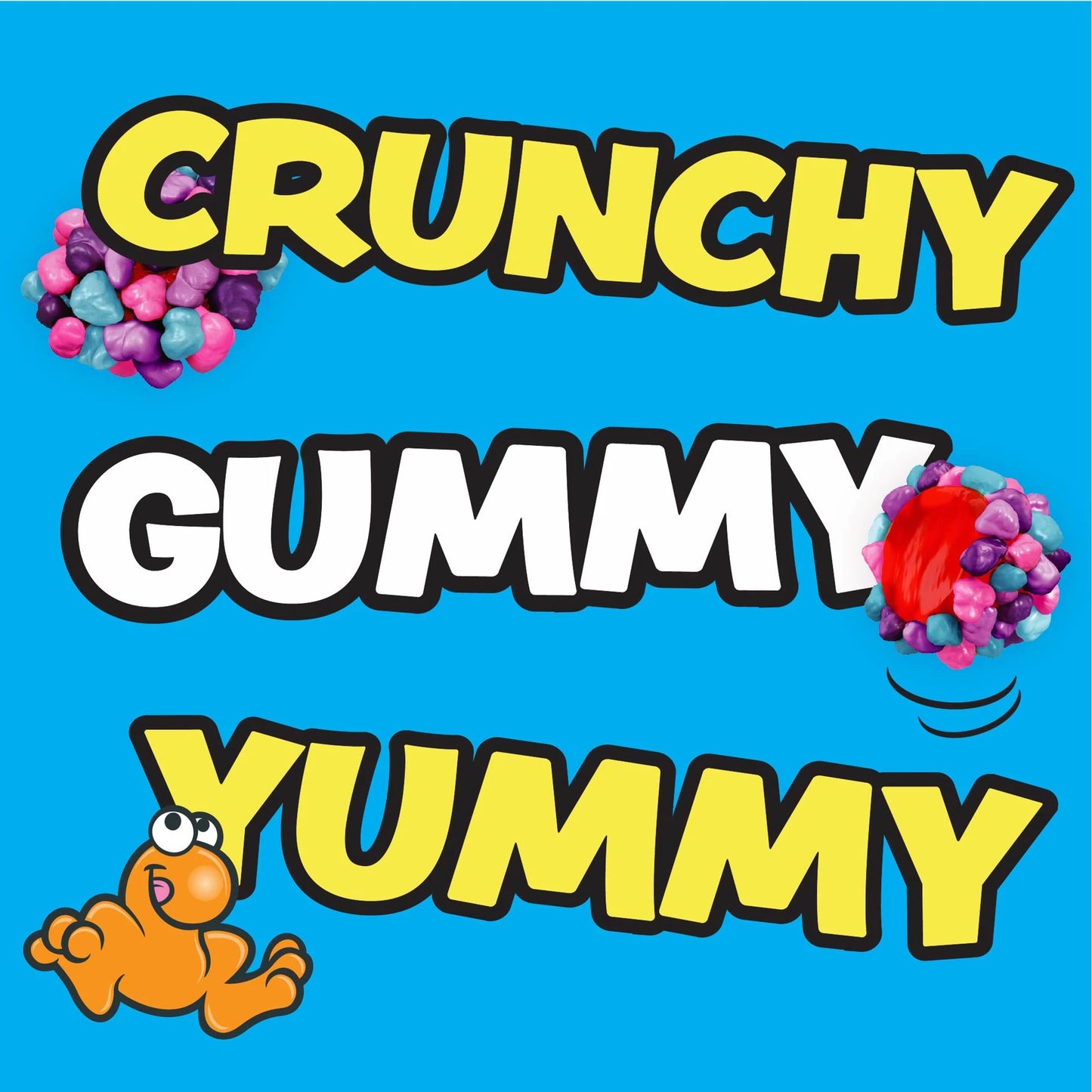 NERDS Gummy Clusters Candy, Very Berry, Crunchy and Gummy, Individually Wrapped Treat Size Packs, 60 Count, 30 oz