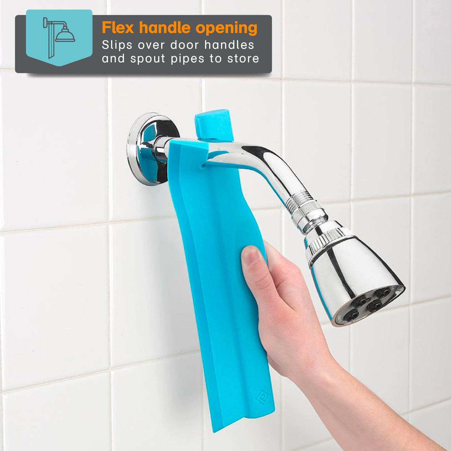 Polder Swipe Squeegee, Window Cleaner with Silicone Blade, Shower Squeegee with Flexible Handle, Ideal for Car, Kitchen, Bathroom, Shower Mirror