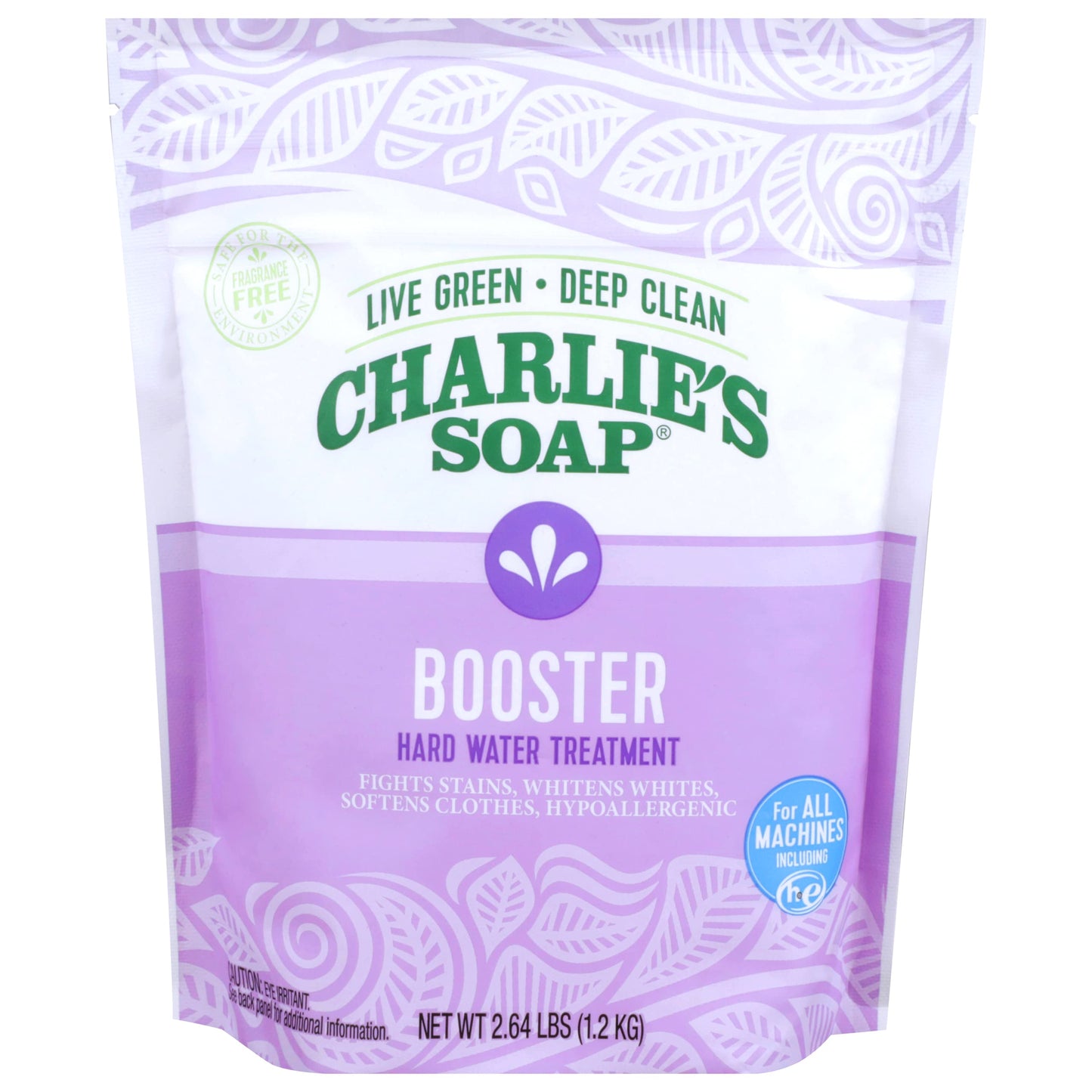 Charlie's Soap Booster & Hard Water Treatment (2.64 Lbs, 2 Pack) Natural Powdered Water Softener and Laundry Booster - Safe and Effective