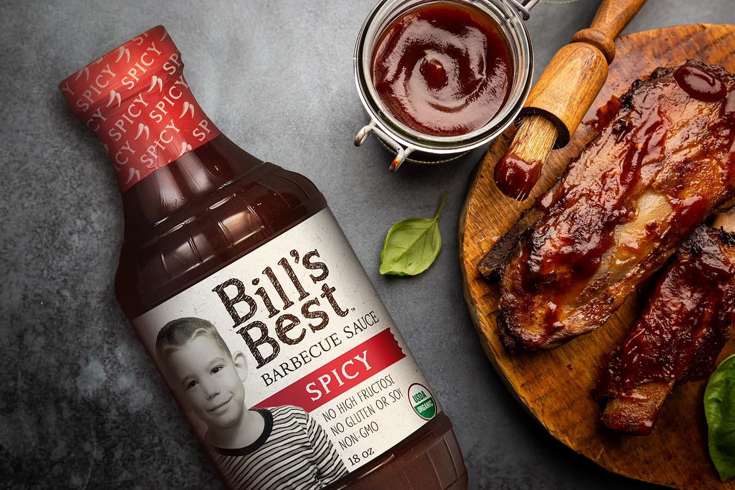 Bill's Best BBQ Sauce Variety 3 Pack, Premium Organic Recipe, Gluten Free, Family Operated, 18 ounce