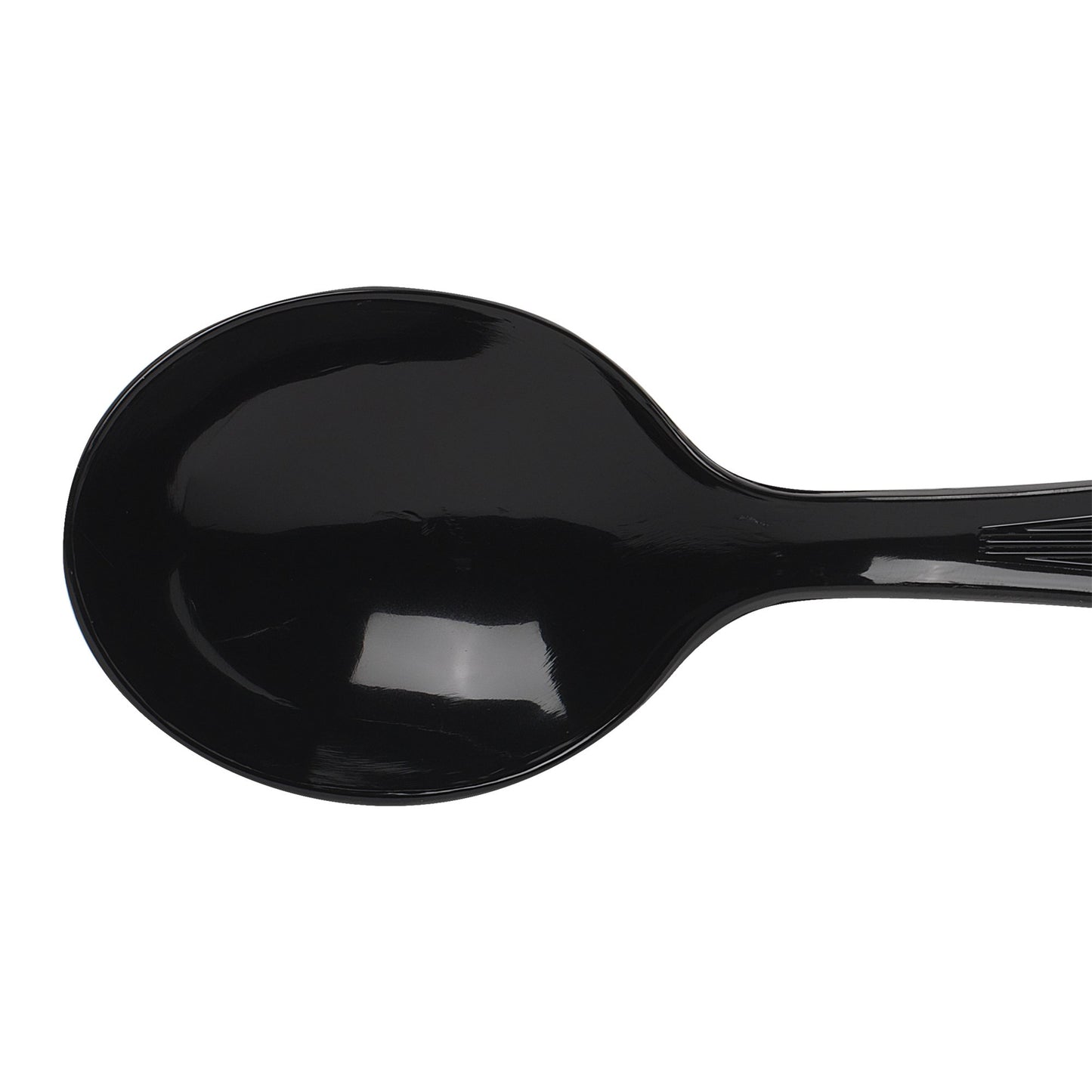 Dixie 5.75" Heavy-Weight Polystyrene Plastic Soup Spoon by GP PRO (Georgia-Pacific), Black, SH517, (Case of 1,000), 1 Box/Case