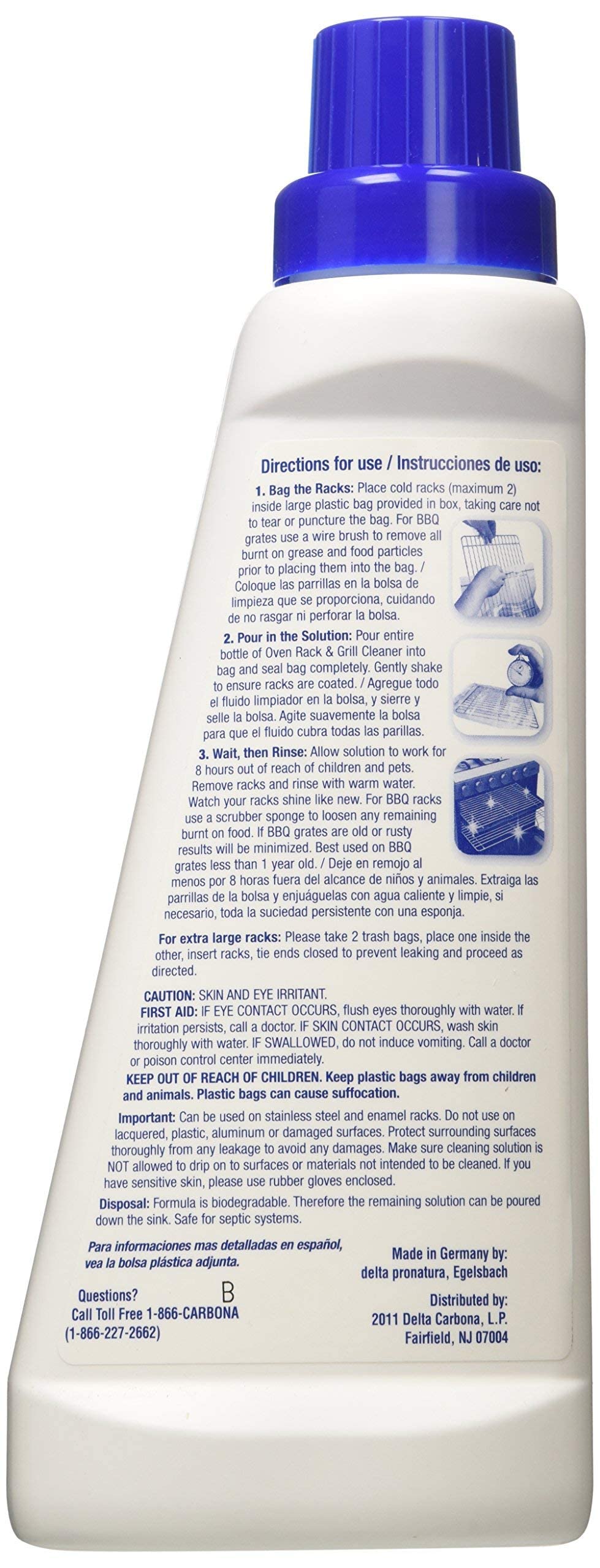 Carbona 2-In-1 Oven Rack And Grill Cleaner Bagged 16.8 Oz