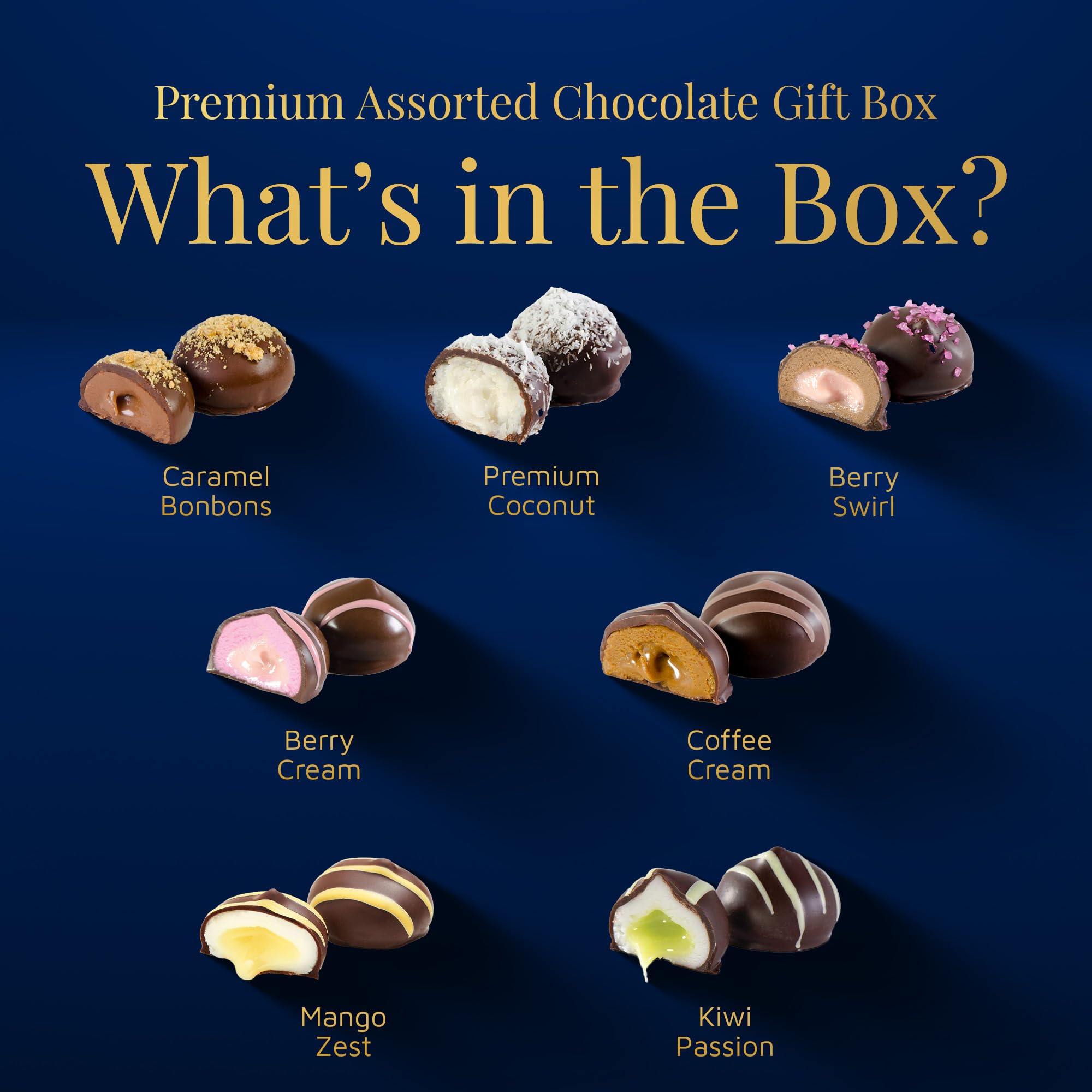 Kosher Dark Chocolate Truffles Gift Box - A Delicious Dairy Free Hanukkah Chocolate Candy for Gifting - Box of Chocolates Chanukah Gift for Women