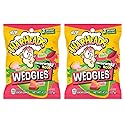 WARHEADS Wedgies - Sour Chewy Candy - Pink Lemonade, Cherry Limeade & Watermelon Punch Flavors - 4.5 oz. Bags - 2 Pack