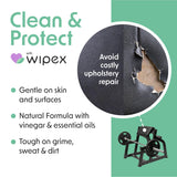 Wipex Yoga Mat Cleaner Wipes, EWG Verified, 400 Ct Plant-Based Lemongrass, Eucalyptus & Vinegar Wipes for Gym & Fitness Equipment & All Purpose Gym
