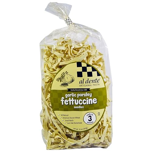 Al Dente Garlic Parsley Fettuccine, 12 oz