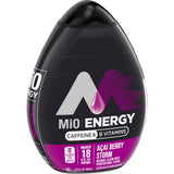 Mio Energy Liquid Water Enhancer Acai Berry Storm Caffeine & B Vitamins 1.62 FL OZ (Pack of 2)