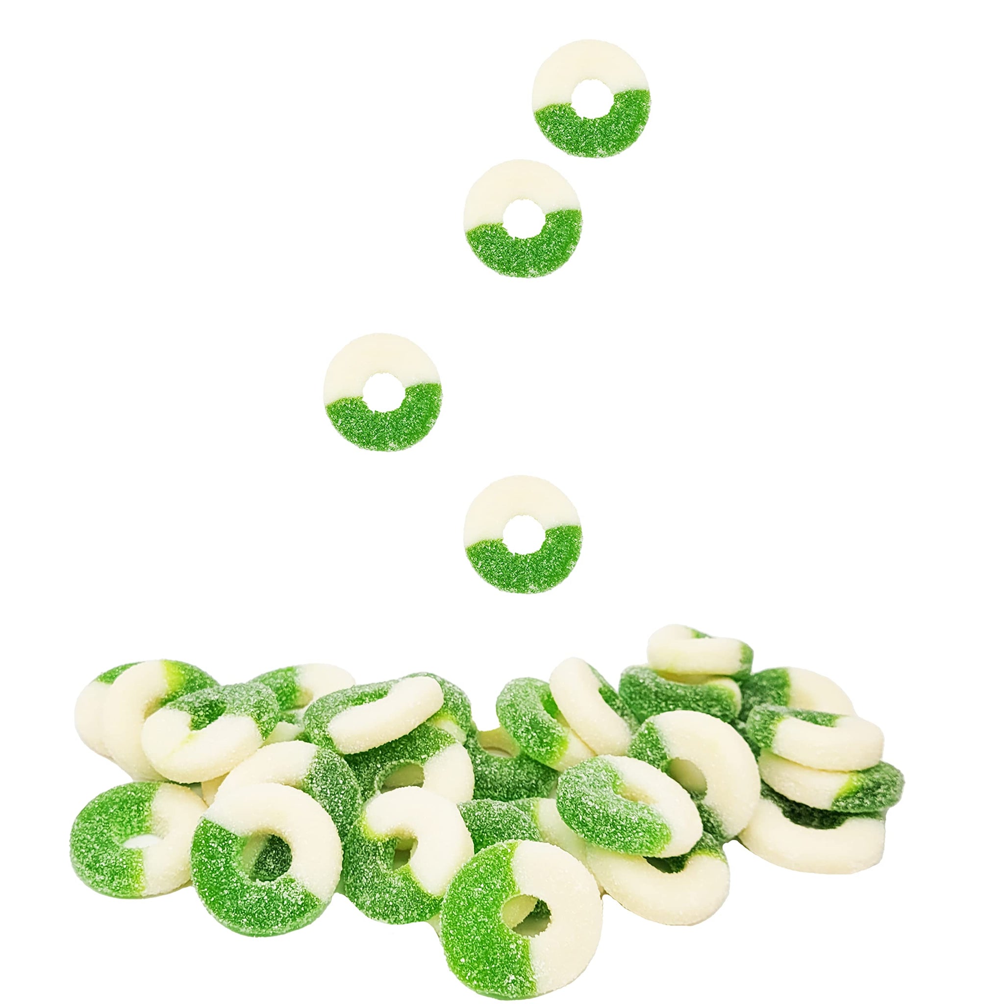 Fruidles Apple Gummy Rings Candy, Assorted Fruit Flavors Gummies, Allergy Friendly, Non-GMO, No Artificial Sweeteners Gummy (2 Pounds)
