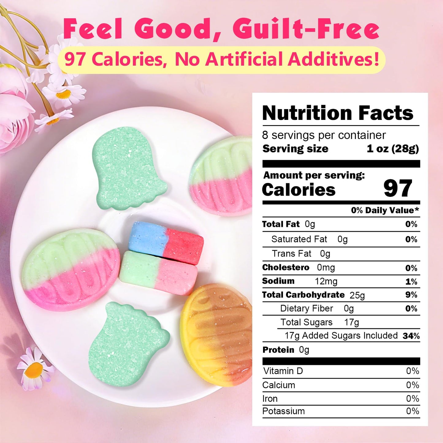 Swedish Candy Mix - Sour Gummies & Gummy Skulls, Vegan Chewy Candy Variety - Imported Scandinavian Treats in 8oz Resealable Bag - Fruity, Bouncy