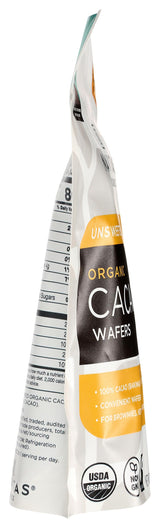 Navitas Organics Cacao Wafers - 100% Cocoa - Baking Chocolate For Hot Cocoa, Brownies, Cakes & More - Easy To Melt & Measure - USDA Organic, Fairtrade, Non GMO, Gluten Free (8oz. Bag, 17 Servings)