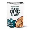 Amazon Grocery, Canned Traditional Refried Beans, 16 Oz