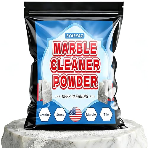 Eyaeyao Granite Countertop Cleaner Powder, Marble Cleaner Powder, Marble Polishing Powders, Watermarks Remover, Stain Remover For Granite, Stone