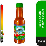 Chiletico Criolla Sauce 4-Pack - Authentic Costa Rican Flavor Inspired by the Guanacaste Pampa - 2 Mild + 2 Hot - 4.9 oz Bottles - Total Net Weight
