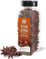 52USA Star Anise, 6oz - Whole Dried Star Anise Pods in Bottle, Aromatic Spice for Cooking, Baking, and Teas