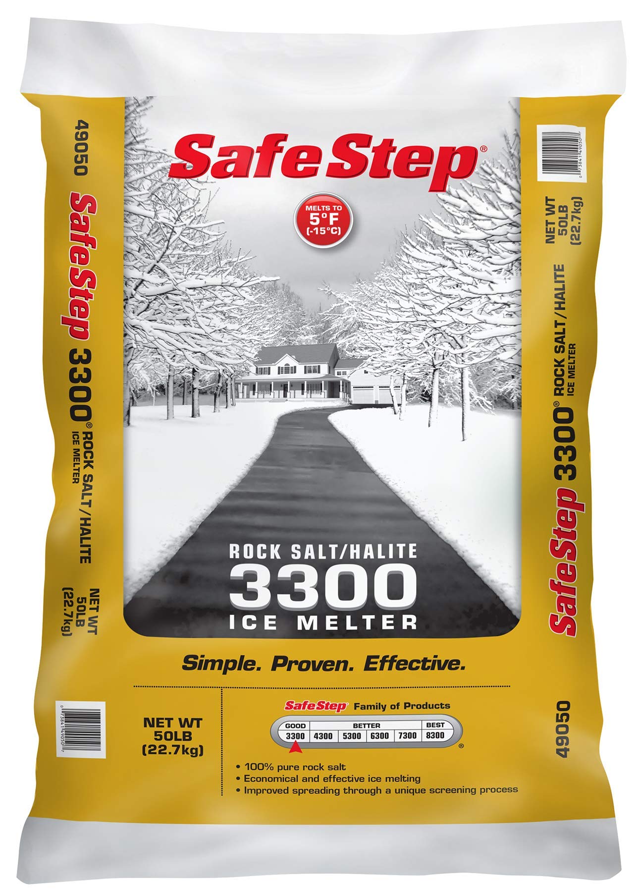 ICE MELT ROCK SALT 50LB