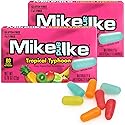 Mike and Ike Tropical Typhoon Candy, 2 Pack of Boxes 0.78 OZ Each, Ideal Mike and Ike Candy for Your Favorite Films, Perfect for Sharing with Friends