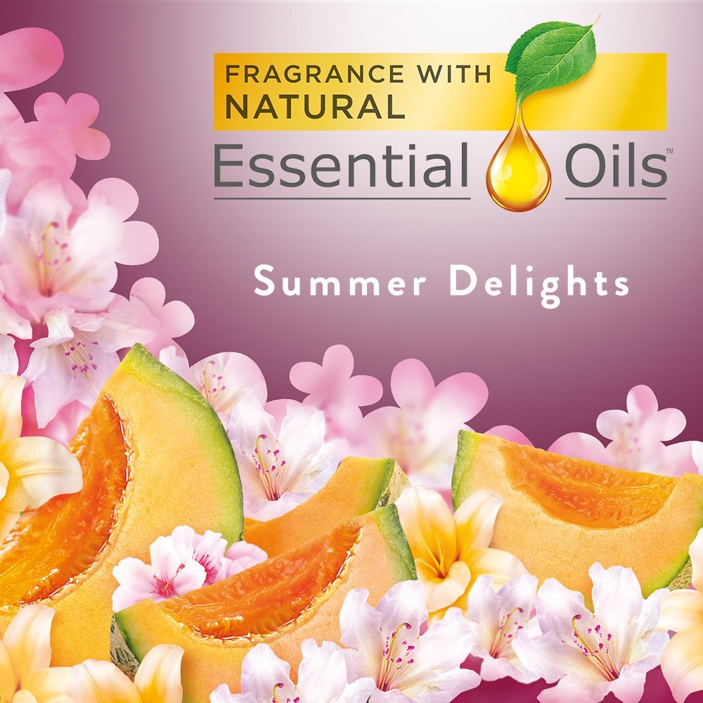 Air Wick Life Scents Automatic Air Freshener Spray, Summer Delights with White Flowers, Melon & Vanilla Scent, 6.17 oz (Pack of 3)