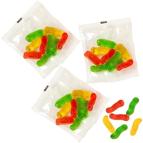 Gummy Worms - Gummy Candy Party Favors - 18 Individually Wrapped Fun Packs Spring Wriggly Worms - Gummi Easter Worms Gummies Kids Treats - Easter