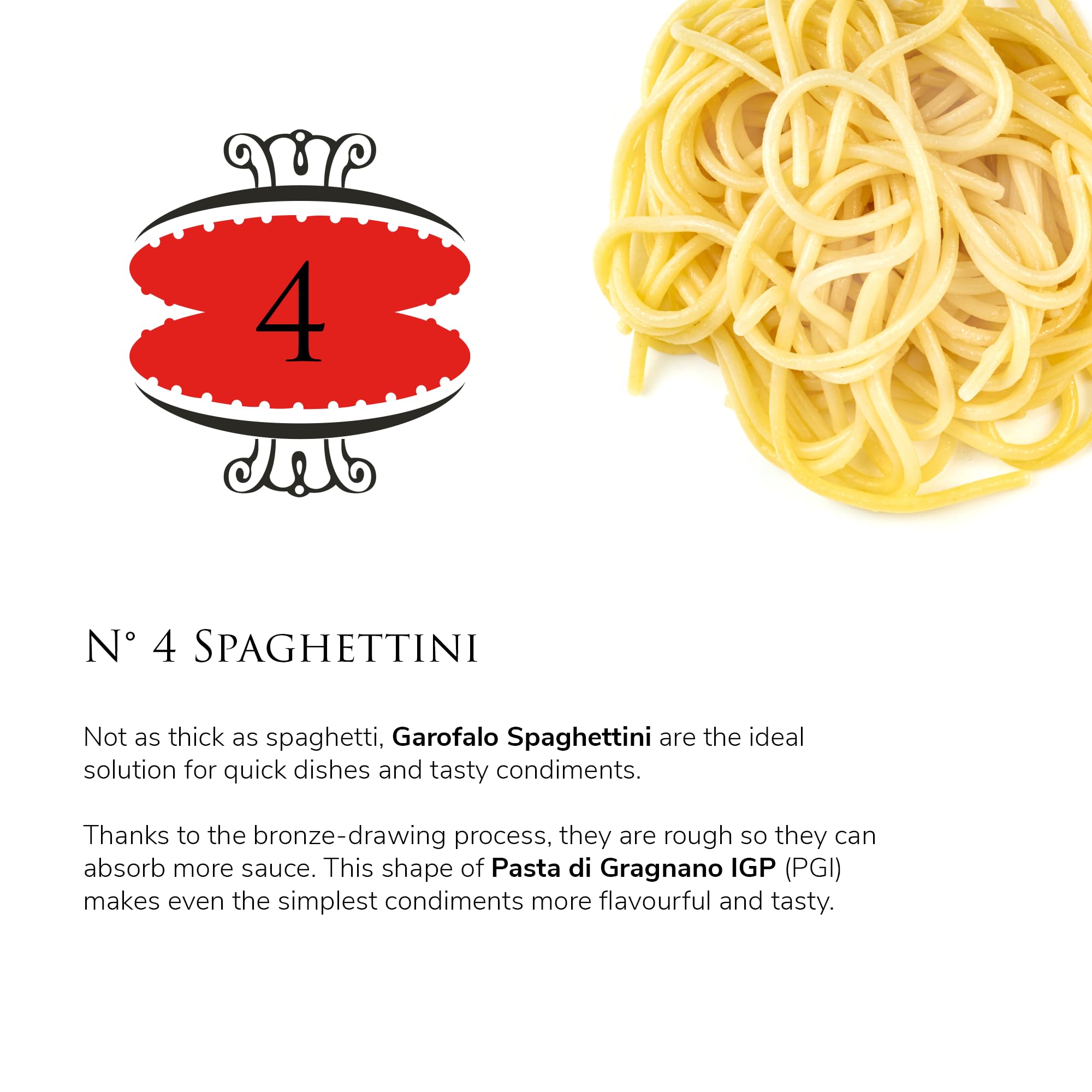 Garofalo - Premium Durum Wheat Semolina Spaghettini Pasta, Italian Made, Bronze-Drawn, Al-Dente, One-Ingredient Pasta (2 pack)
