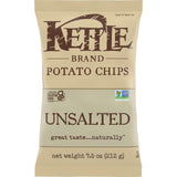 Kettle Brand Potato Chips, Unsalted Kettle Chips, 7.5 Oz