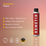 KENETIK Caffeine-Free Focus Drink 4oz Concentrate, Strawberry Peach, 3-Pack