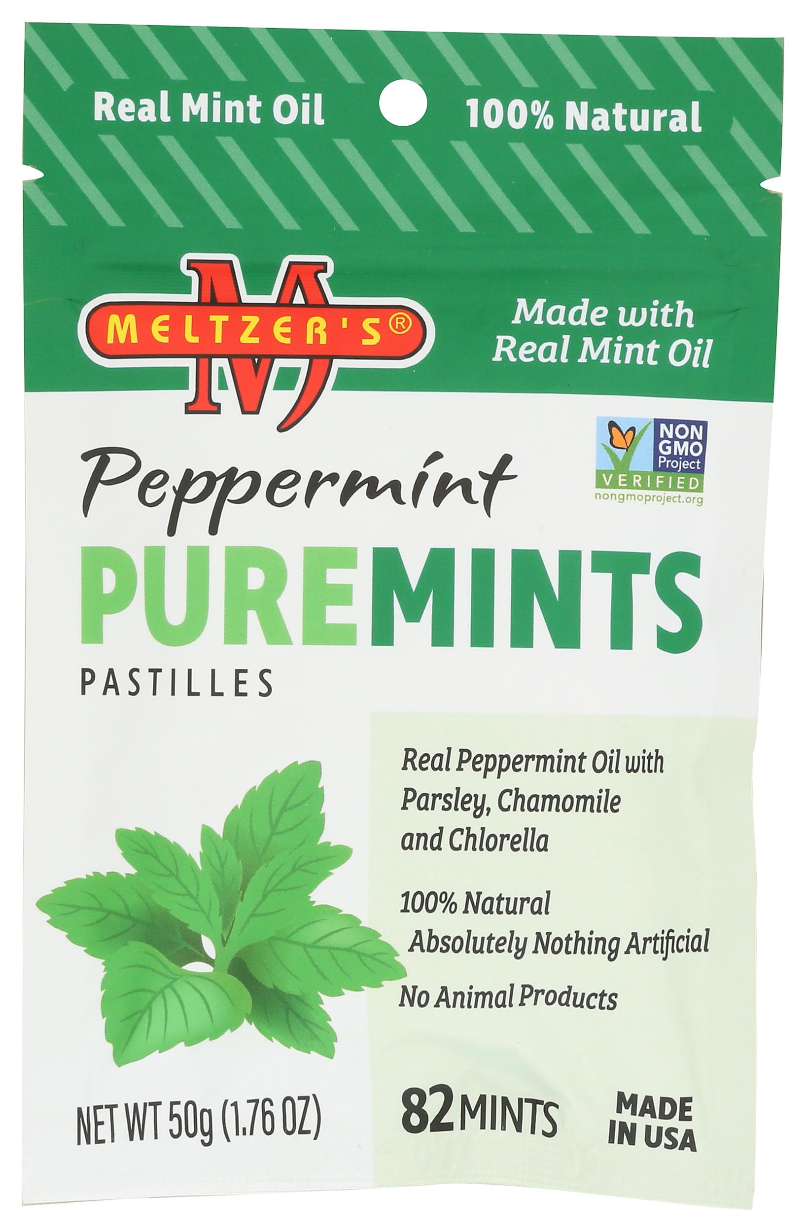 Meltzer's, Puremints Peppermint Tin, 1.76 Ounce