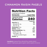 Bedrock Bakers Pagels Cinnamon Raisin (2 Pack) - Gluten-Free & Grain-Free Bagels - Paleo, Vegan, Kosher - No Preservatives, No Gums, No Oils, Minimal