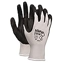 Memphis 9673XL Economy Foam Nitrile Gloves, X-Large, Gray/Black, 12 Pairs
