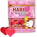 Mothers Day Sweet and Sour Gummy Hearts, 9 oz Pack of Heart gummies, Perfect Strawberry Flavored Candy for Classroom Treats, School Exchanges